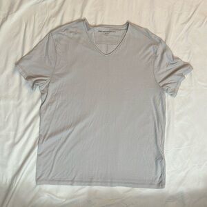 John Varvatos Light Gray V-Neck Tee
